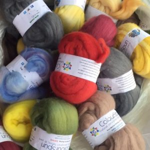 ColourSpun Pure Merino Roving - for spinning your own yarn or for felting. Hand dyed in over 360 colours.