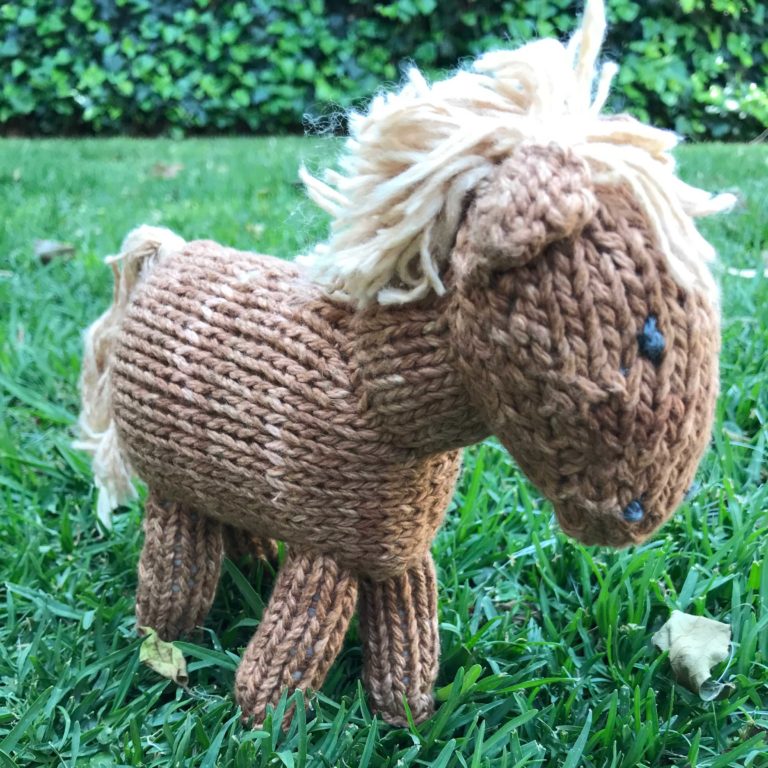 ColourSpun Horse Kit - a kit containing all the materials you need plus free instructions to knit a horse