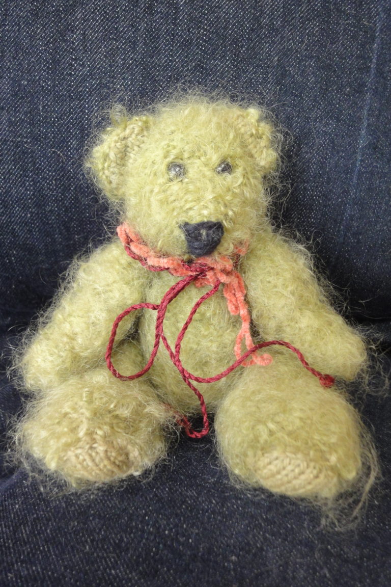 ColourSpun Teddy Kit - a kit containing all the materials you need plus free instructions to knit a jointed teddy bear