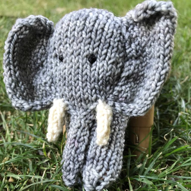 ColourSpun Elephant Finger Puppet Kit