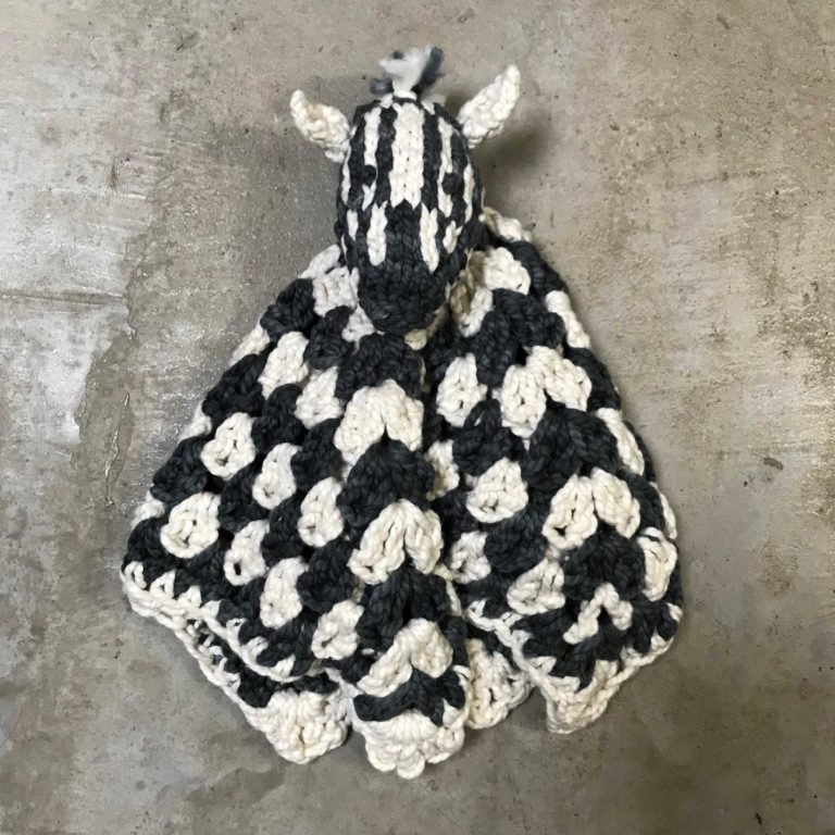ColourSpun Zebra Buddy Blankie Kit