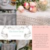 The Neave Collection's The Snow Drop crochet table cloth / throw