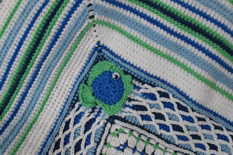 The Neave Collection's Nautical Throw closeup