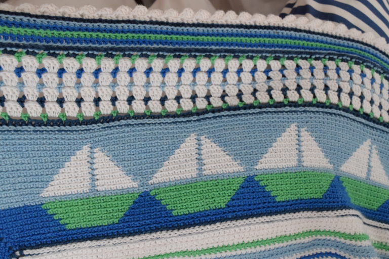 The Neave Collection's Nautical Throw closeup