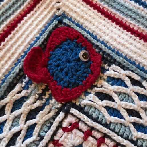 The Neave Collection's Nautical Throw closeup