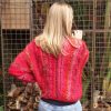 Textured Pullover back