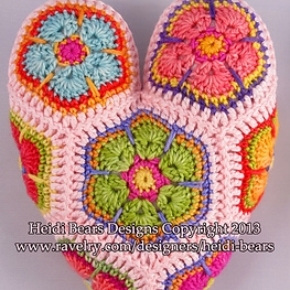 African Flower Hippie Heart