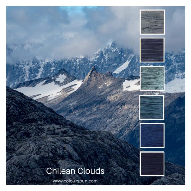 Chilean Clouds Colour Stack, inspired by the clouds over the mountains in Chile
