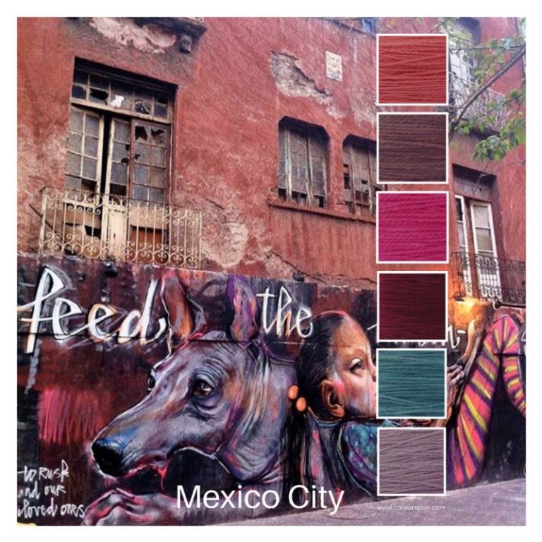 Mexico City is a 6 colour Colour Stack inspired by a street scene in Mexico City