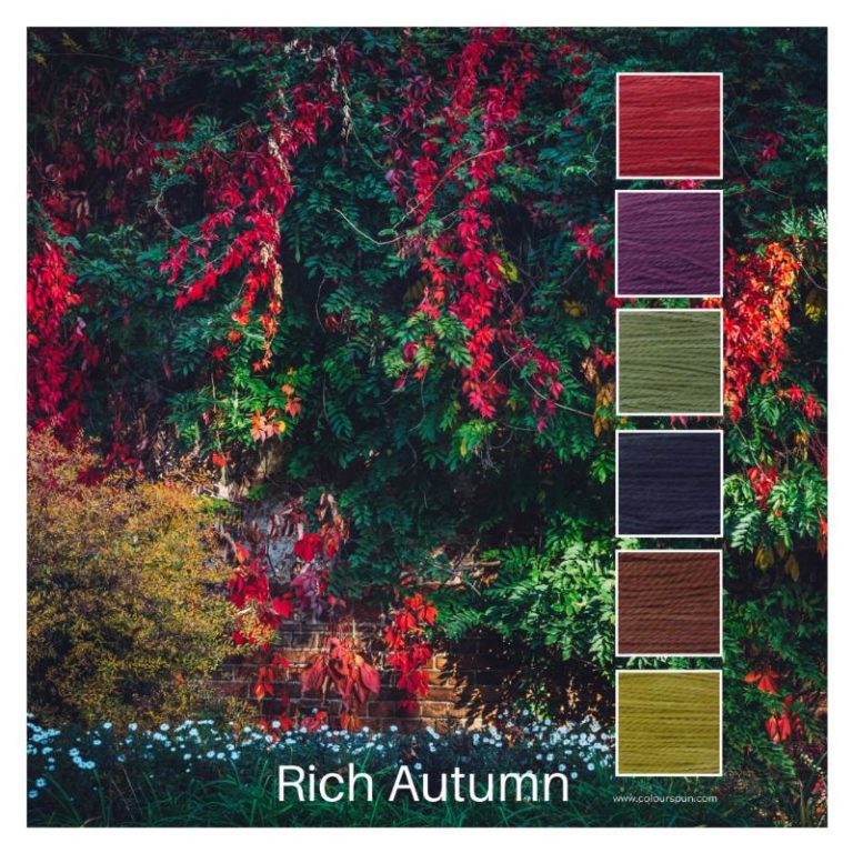 Rich Autumn is a Colour Stack of 6 colours inspired by an autumn garden