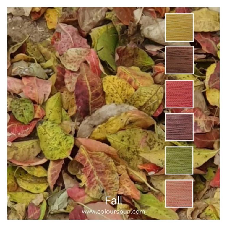 Fall is a Colour Stack of 6 colours inspired by fallen leaves