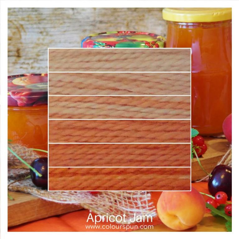 Apricot Jam ombre stack. 6 shades of a colour from light to dark.