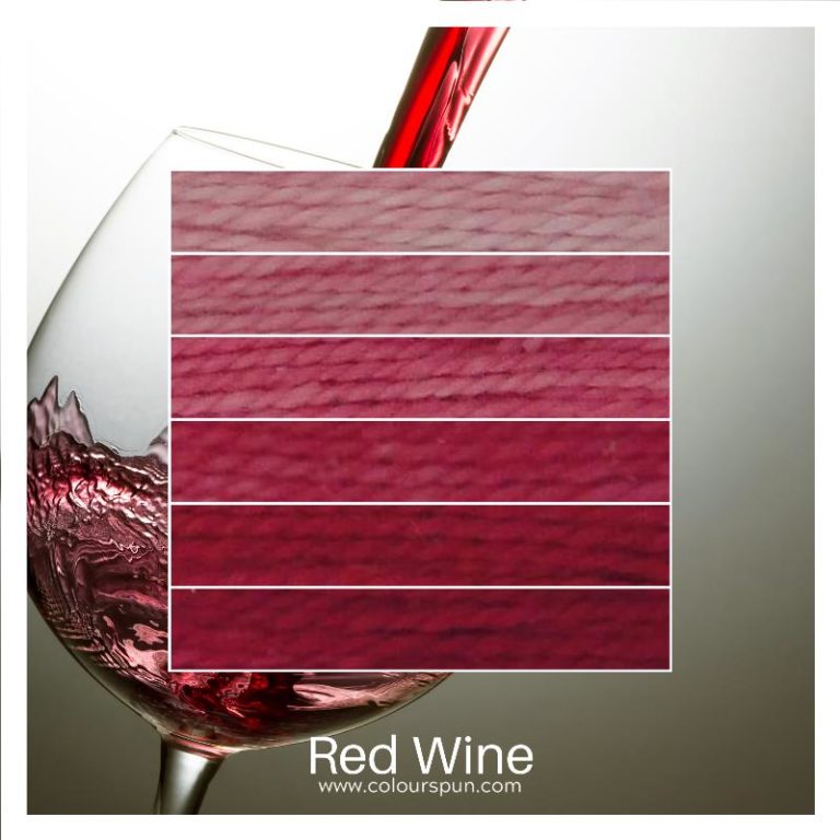 Red WIne ombre stack. 6 shades of a colour from light to dark.