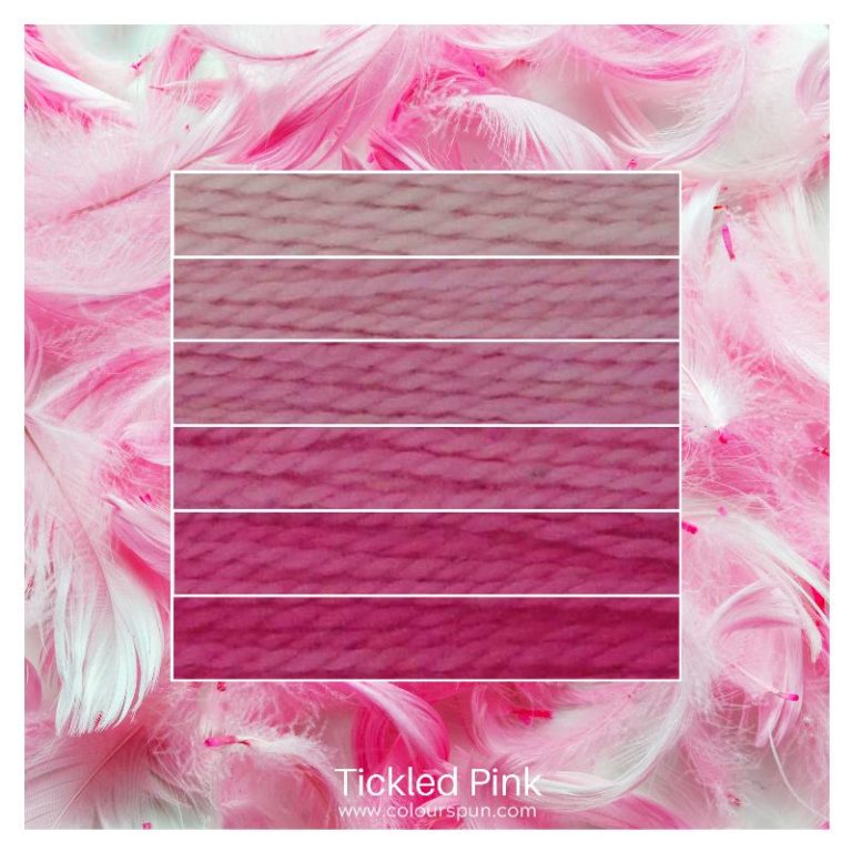 Tickled Pink ombre stack. 6 shades of a colour from light to dark.