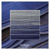 Indigo ombre stack. 6 shades of a colour from light to dark.