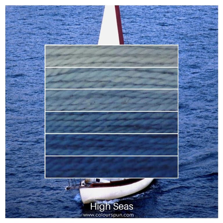 High Seas ombre stack. 6 shades of a colour from light to dark.