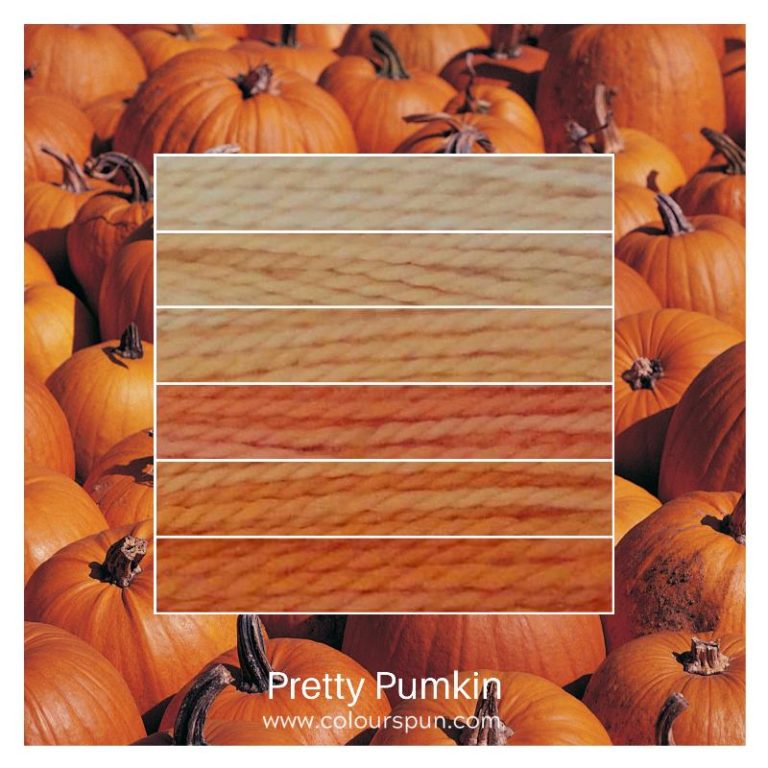 Pretty Pumpkin ombre stack. 6 shades of a colour from light to dark.