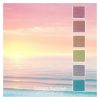 Ocean Sunrise is a colour stack of 6 ColourSpun Pure Cotton colours inspired by the sun rising over the ocean