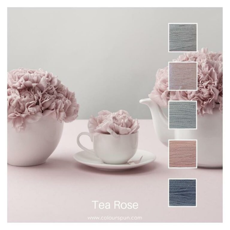 Tea Rose - a Cotton Five colour pack inspired by roses in a tea cup