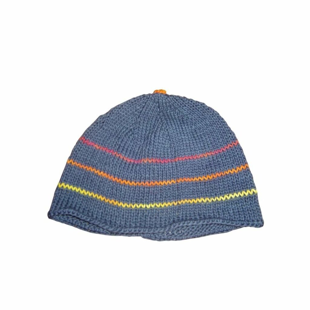 Basic cotton chemo cap knitted in ColourSpun Pure Cotton DK