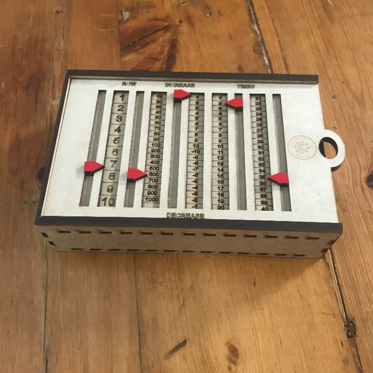 Knit and Crochet Counting Tool notions box