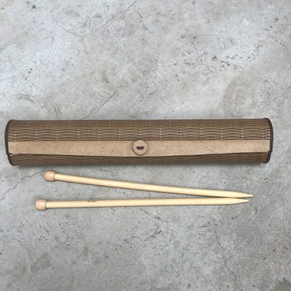 Knitting Needle Case with needles - closed