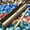 Knitting Needle case on yarn with knitting needles