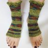 Yoga Socks on standing feet showing open toes